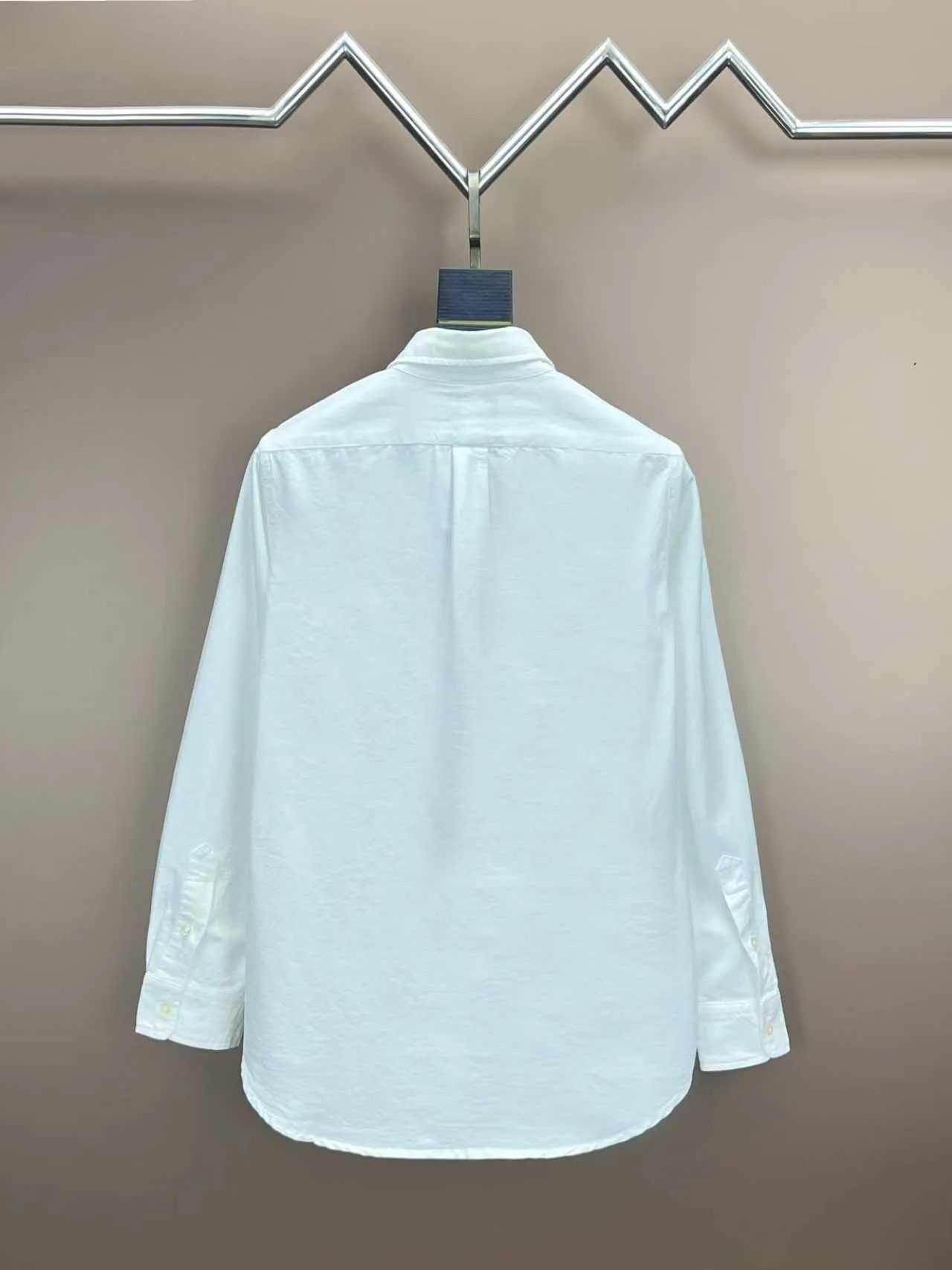 P360 Polo 25ss new solid color logo embroidered buttoned long-sleeved shirt men's high version code number: XS.S.M.L.XL.